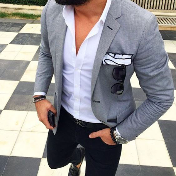 25 Ideas for Grey Jacket and Black Pants - Easy and Trendy