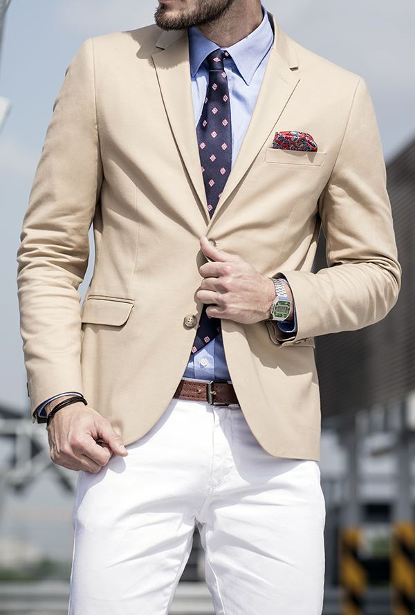 Discover 84+ beige jacket blue trousers - in.coedo.com.vn