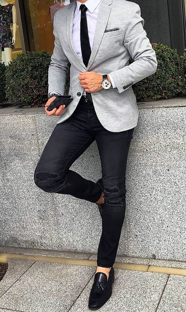 Details 86+ light grey blazer black trousers - in.coedo.com.vn