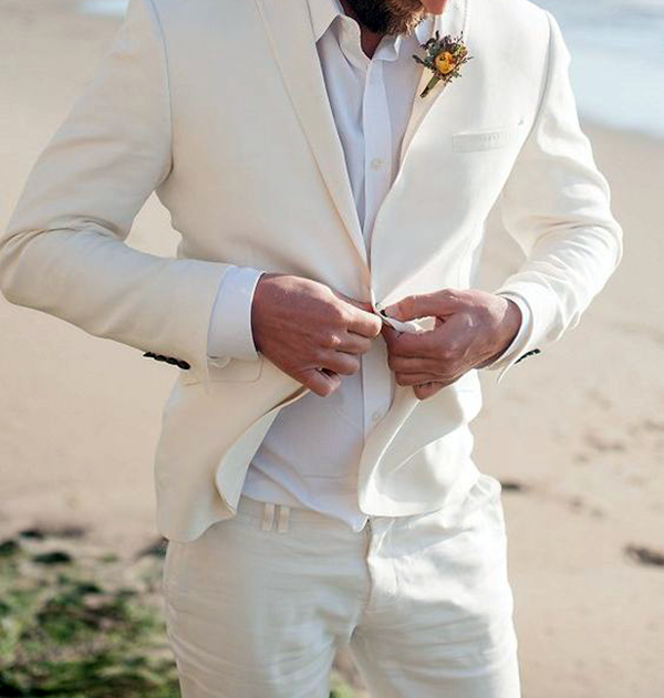 Picture of Cream classic fit two-piece suit