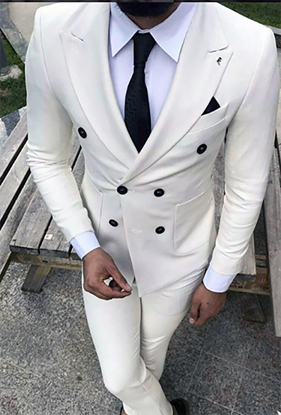 Picture of White two-piece suit