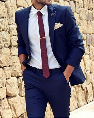 Picture of Blue two-piece suit