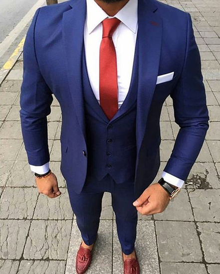 Blue Three Piece Suit