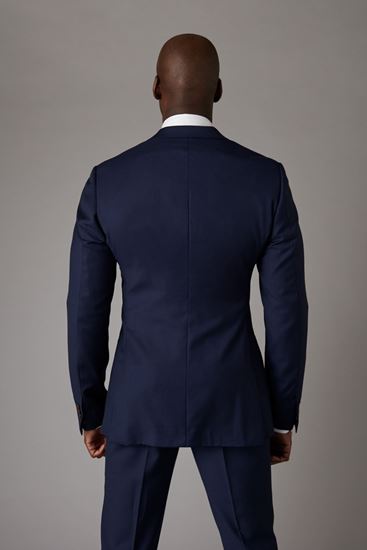 Picture of Double-Breasted Dark Navy Blue Two-Piece Suit