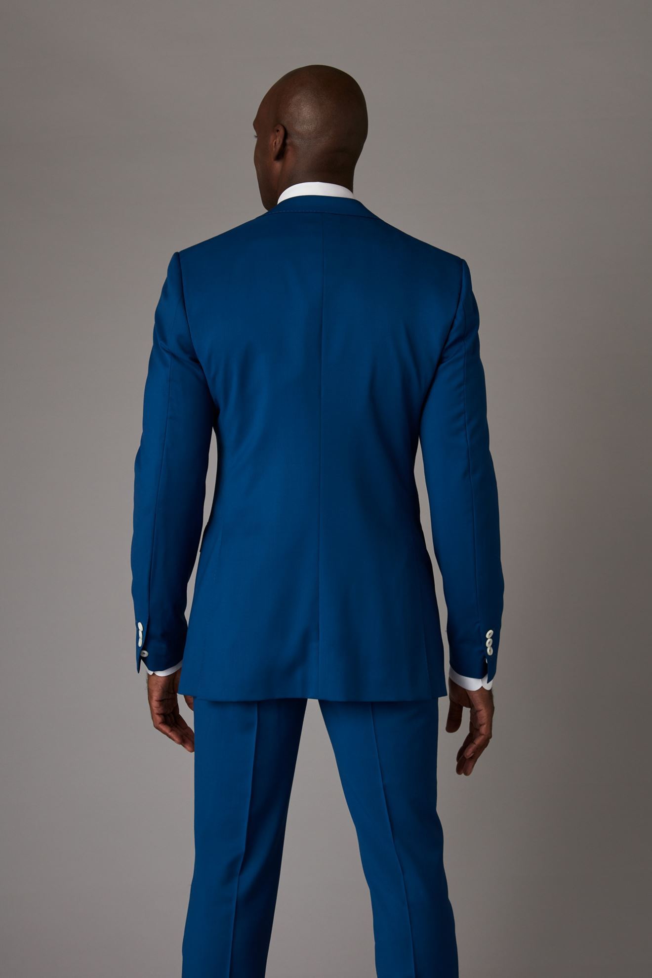 Blue Three Piece Suit with Double Breasted Waitscoat | Order From £399 ...