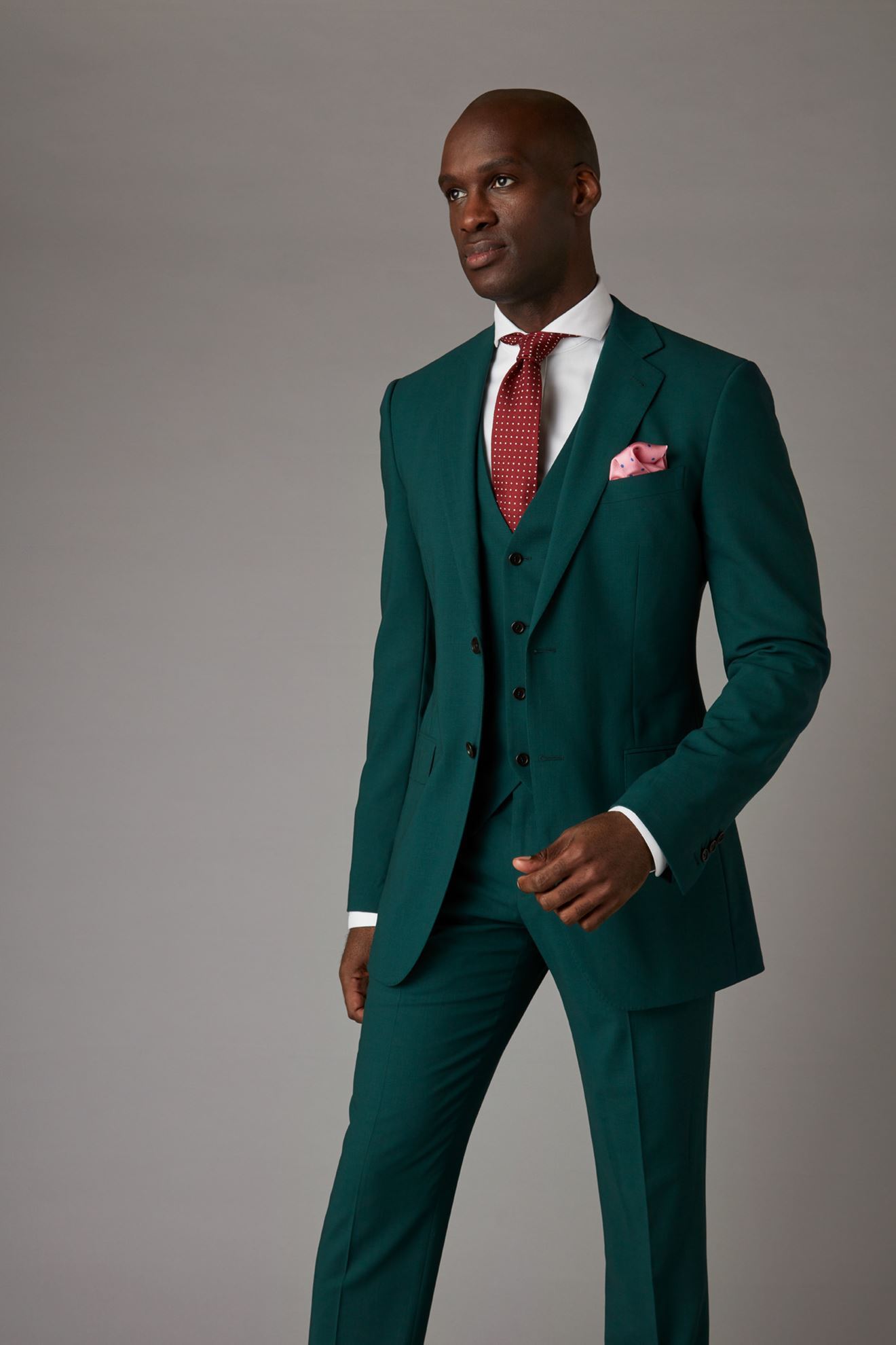 Green Three Piece Suit