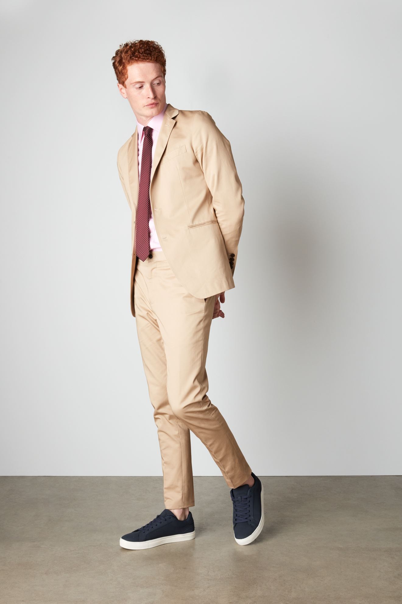 khaki chino suit