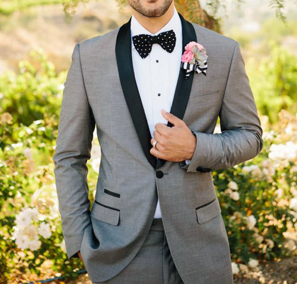 Picture of Grey slim fit two-piece tuxedo