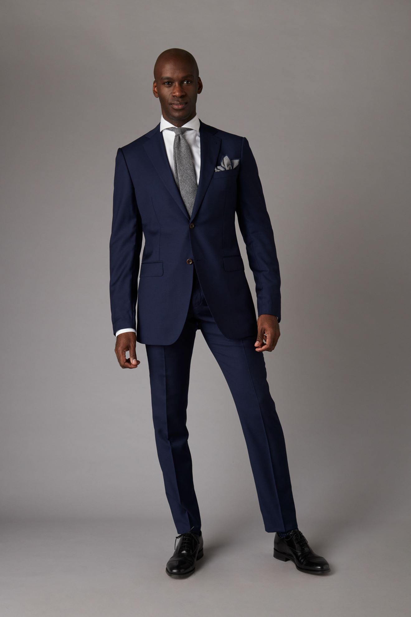 Navy Blue Two Piece Suit