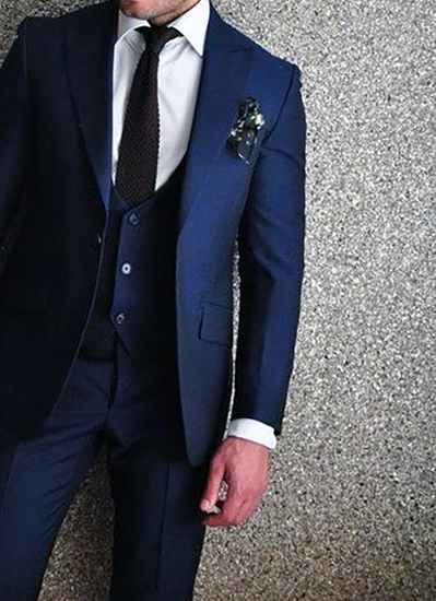 Navy Blue Three piece suit