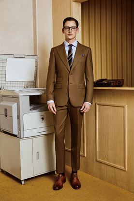 Picture of Coffee brown two piece suit